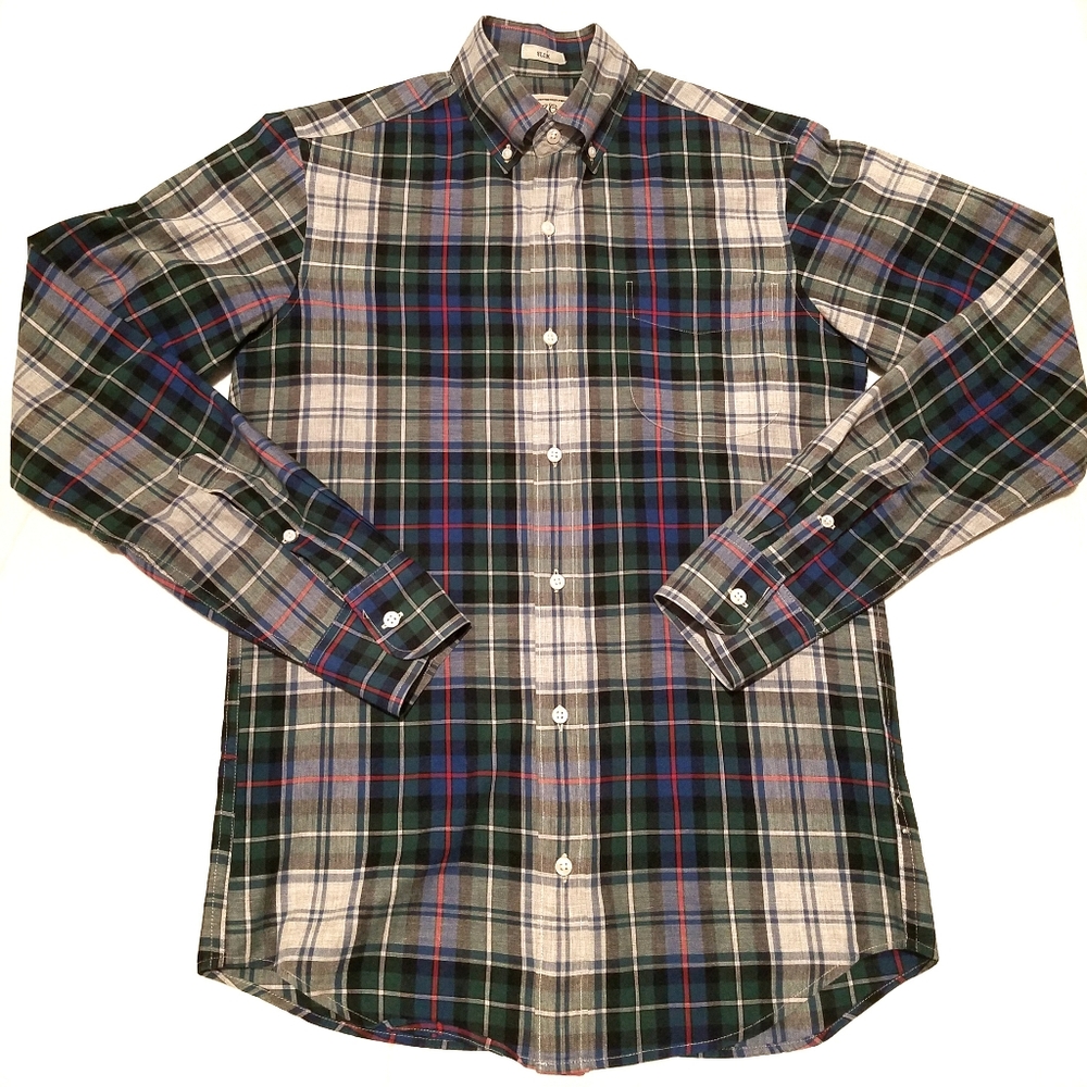 J.Crew Plaid button down shirt XS